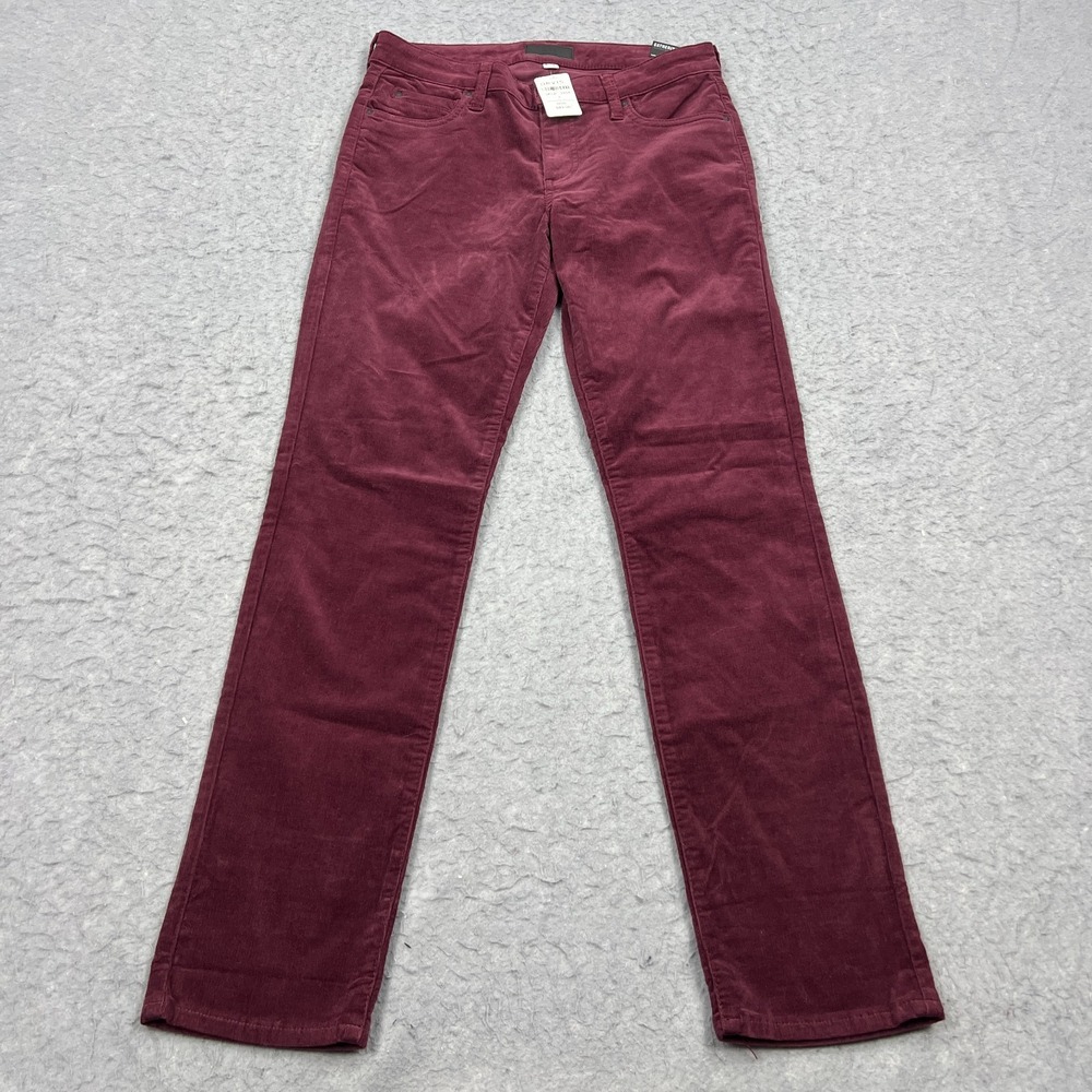 NEW Kut from the Kloth Pants Womens 4 Wine Red Catherine Boyfriend Corduroy Jean